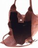 Kožené kabelka shopper bag Genuine Leather hnedá 777